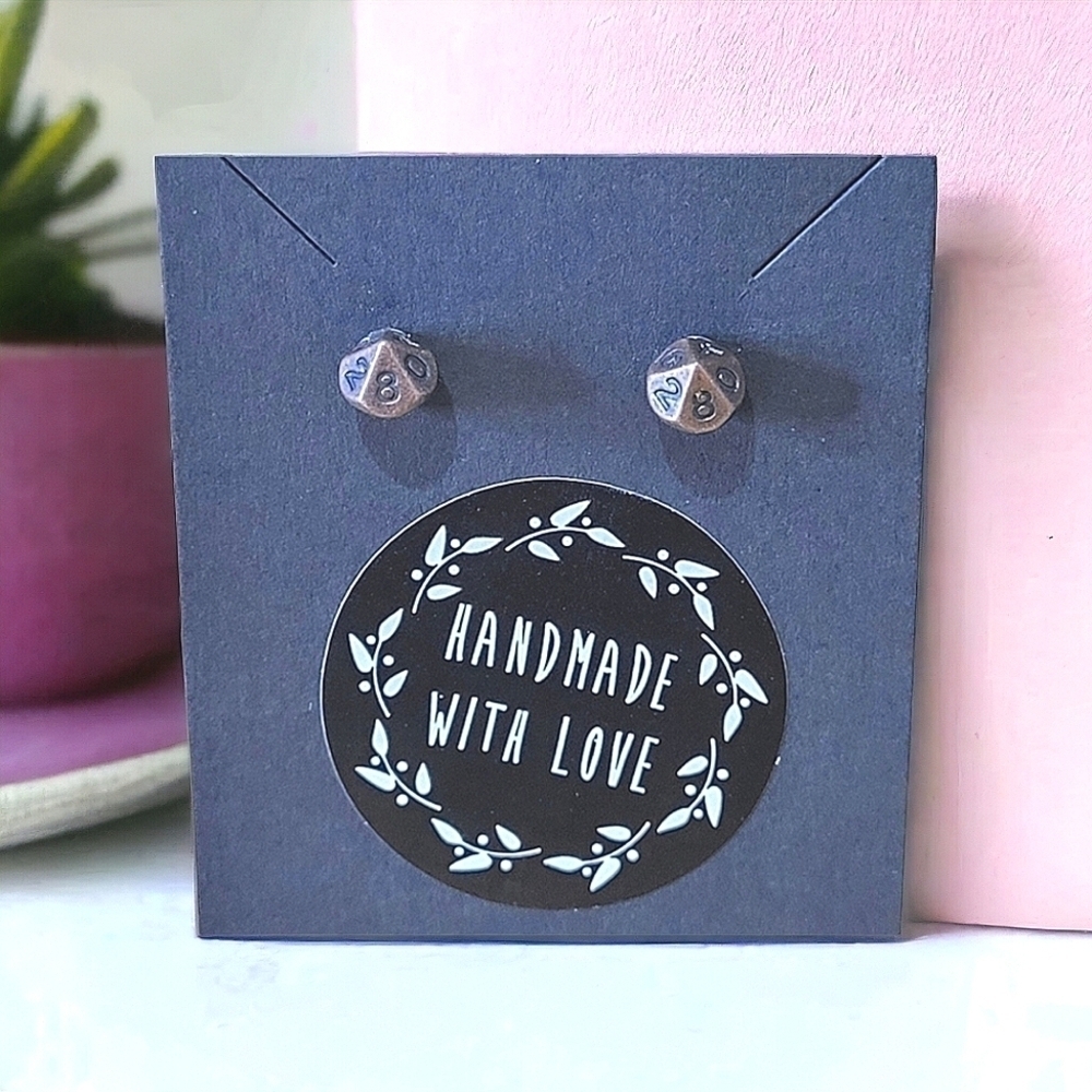Handcrafted D10 Metal Earrings